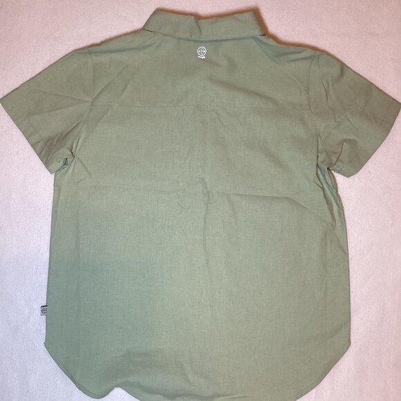 Wrangler All Terrain Gear Womens Small Green Short Sleeve 3/4 Button Up New Tags - Picture 2 of 2